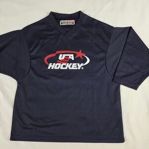 GAME‎ WEAR USA Hockey Jersey Youth M Blue